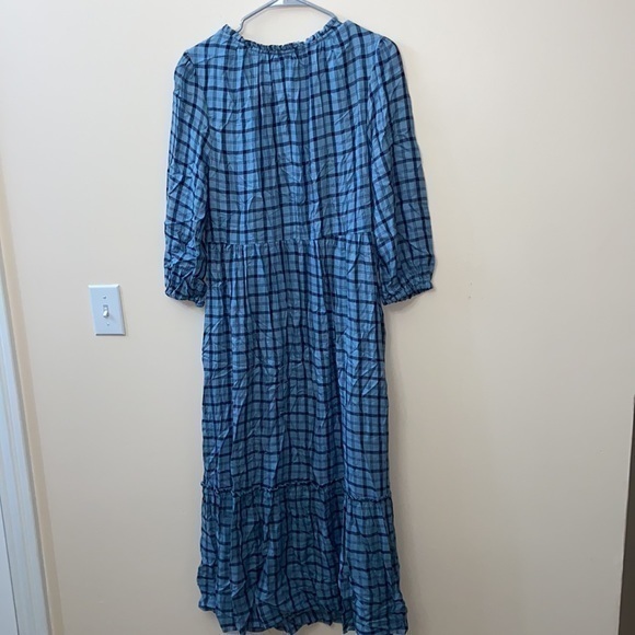 Isabel Maternity Plaid Button Down Dress - Picture 4 of 4